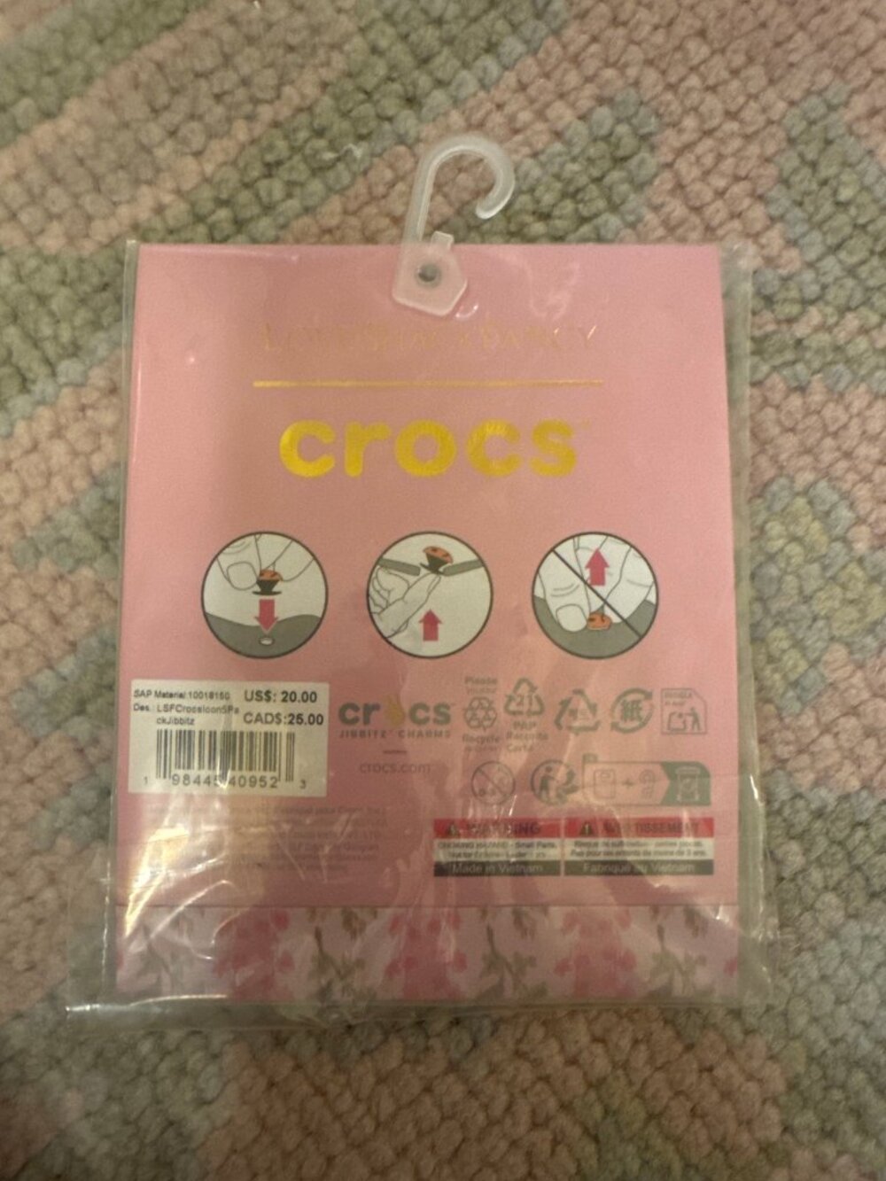 LoveShackFancy x Crocs Icon 5-Pack Jibbitz Charms — NWT Sealed